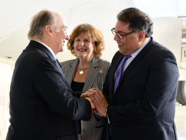 Hazar Imam arrives in Calgary